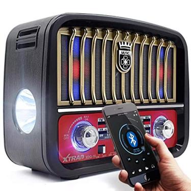 Imagem de Caixa Rádio Retrô Vintage Bluetooth Fm Am Sw Portátil Bege