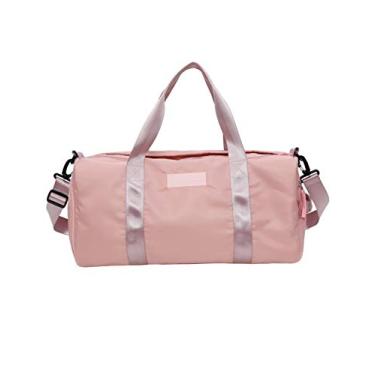 Imagem de Bestgift Solid Multi-Function Grande Armazenamento Tapete de Yoga Totes Rosa Tamanho Único