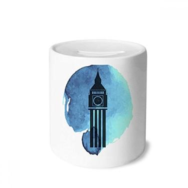 Imagem de DIYthinker Caixa de moedas de cerâmica Big Ben, Londres, Inglaterra, Grã-Bretanha, Reino Unido, porta-moedas
