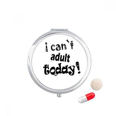 Imagem de Porta-comprimidos com design de palavras inglesa para adultos, caixa de armazenamento de medicamentos