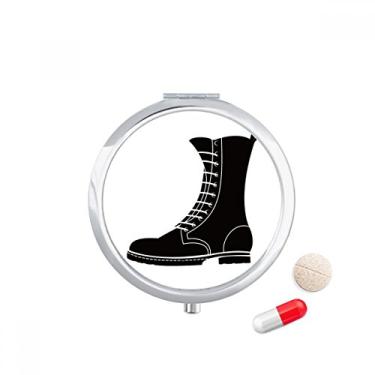 Imagem de Caixas de armazenamento de medicamentos masculinas pretas com estampa de contorno, caixa de armazenamento de remédios