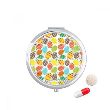 Imagem de Porta-comprimidos de coração de páscoa, festival, ovos, flor de ovos, porta-remédios