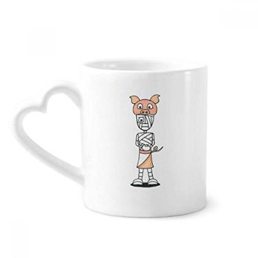 Imagem de Egypt Mummy Horus chapéu de porco caneca café cerâmica copo coração vidro