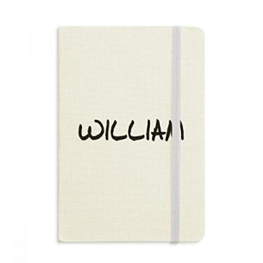 Imagem de Caderno de anotações especiais com escrita inglesa WILLIAM oficial de tecido capa dura para diário clássico