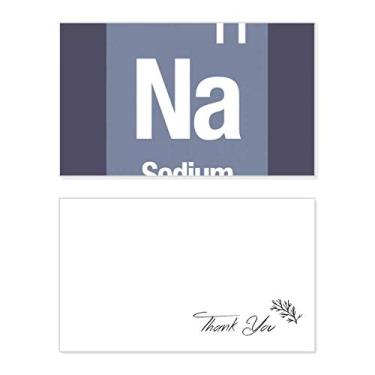 Imagem de Na Elemento Químico de Sódio, Ciência, Cartão de Agradecimento, Papel de Aniversário