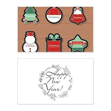 Imagem de Símbolo de Natal ícone de desenho animado ano novo festival cartão felicitações mensagem presente