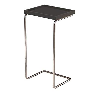 Imagem de Mesa Lateral Apoio Para Braço de Sofa Laminado LarFlex Laca Concreto