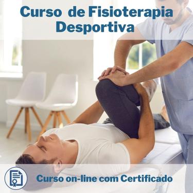 Imagem de Curso Online em videoaula de Fisioterapia Desportiva com Certificado + 2 brindes