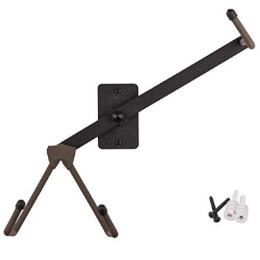 Imagem de Ukulele Suporte de parede horizontal para violino bandolim Ukele Pinaple Concert compatível com acessórios seguros sem capa String Swing preto CC15S-FW