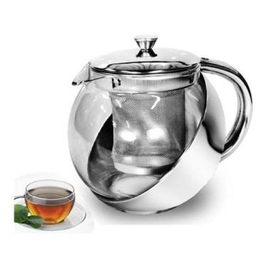 Imagem de Chaleira Com Infusor Coador Filtro Bule Chá Café Inox 700ml - Uny Gift