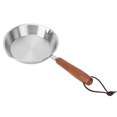 Imagem de Frigideira antiaderente, panela de aço inoxidável para panquecas de cozinha panela de chef para restaurante doméstico fogão de indução (16 cm)