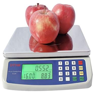 Imagem de Balança Eletrônica 30kg/1g, Balança Digital De Aço Inoxidável Para Contagem De Alimentos Com Display Lcd Para Alimentos, Carne, Frutas E Vegetais,Carregando,Striking44