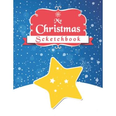 Imagem de My Christmas Sketchbook notebook: Anime Yellow Christmas Star design Sketchbook notebook, 110 pages, 8.5x11 inches. Notebook for Drawing, Writing, ... gift for preschool and kindergarten kids