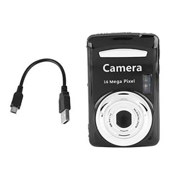 Imagem de Câmera Digital, Câmera De Vídeo Com Zoom De 16X, Mini Filmadora Externa De 16MP 720P 30FPS Para Meninos, Meninas E Crianças(Preto)