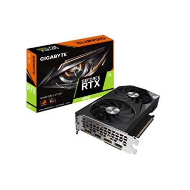 Imagem de Gigabyte Placa gráfica GeForce RTX 3060 WINDFORCE OC 12G, 2 ventiladores WINDFORCE, placa de vídeo 12GB 192-bit GDDR6, GV-N3060WF2OC-12GD