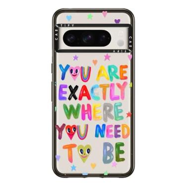 Imagem de CASETiFY Capa Impact para Google Pixel 8 Pro - Você está exatamente onde precisa estar - preto transparente