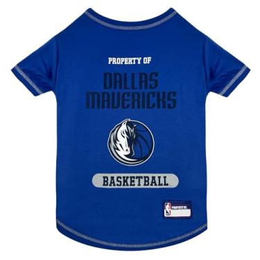 Imagem de Pets First Moletom com capuz e camiseta licenciados pela NBA para cães e gatos, Dallas Mavericks, pequeno