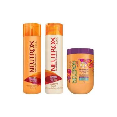 Imagem de Kit Neutrox Sos Shampoo + Condicionador + Mascara