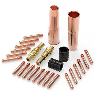 Imagem de Kit de acessórios para pistola de solda YESWELDER MIG Difusor de bocal para Lincoln Magnum 200/250 Tweco #2, .035" Accessory Kit