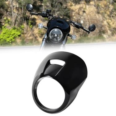 Imagem de VEISUTOR Kit de capa de carenagem de faróis para Harley Nightster Special, máscara de farol frontal preto brilhante com suporte de montagem para Harley Davidson Sport Nightster Special 2022-2024