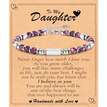 Imagem de Presentes de Dia das Mães para Esposa, Mãe, Avó, Nova Mãe, Bônus, Mãe, Irmã, Cachorro, Tia, Madrasta, Sogra, Namorados, Mãe, Cunhada, Pulseiras de Contas Presente para Mulheres Meninas, 6.7, Pedra,