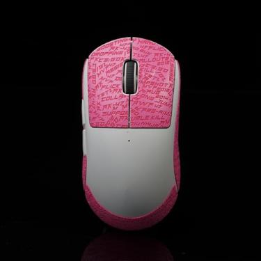 Imagem de Hokeyio Fita adesiva de mouse para Logitech G Pro X Superlight 2 antiderrapante suck sweat CS letra rosa