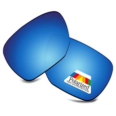 Imagem de Bwake Lentes de reposição para óculos de sol Oakley Ejector OO4142 - Azul gelo polarizado