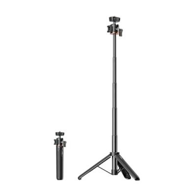 Imagem de LICHIFIT Bastão de selfie de tripé extensível para DJI Osmo Pocket 3 bolsos, comprimento da câmera, haste de extensão ajustável com gimbal giratório para suporte de câmera de ação Insta360 ONE X3/X2