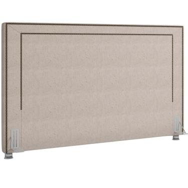 Imagem de Cabeceira Cama Box Casal King 195cm P05 Berlim Bege Claro