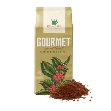 Imagem de Café Moido Gourmet Torrado 1 Kg REI DO CAFE 100% Arábica Alta Mogiana Cafeteria Tradicional de Santos