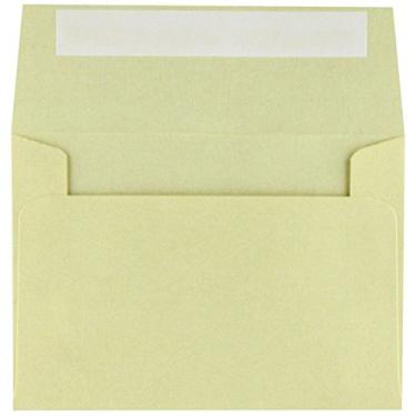Imagem de Envelope de convite LUXPaper A1 em 80 lb loiro metálico para cartões de 3 1/2 x 4 7/8, envelopes impressos para convites, com descascar e prender, pacote com 50, tamanho da embalagem 3 5/8 x 5 1/8 (ouro)