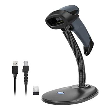 Imagem de NETUM Scanner de código de barras Bluetooth 1D com suporte 2.4G sem fio e Bluetooth e com fio CCD para supermercado, loja, armazém, leitor de código de barras portátil funciona com Windows, Mac,
