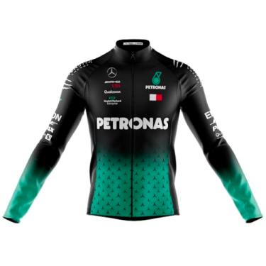 Imagem de Camisa Ciclismo Petronas Decole Manga Longa Dry Fit Uv Bike Mtb Zíper Full Proteção UV