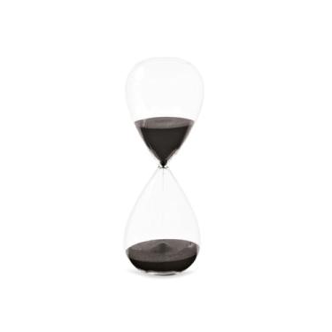 Imagem de Ampulheta em Vidro - Preto - 20x8x8cm - 30min - Mart