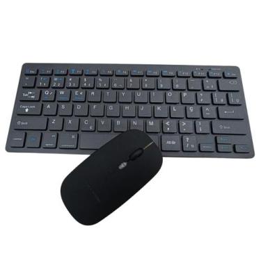 Imagem de Kit Teclado Com Mouse Bluetooth Tablet Android Celular - PRIME, preto