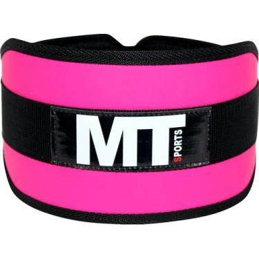 Imagem de Cinturão Protetor Agachamento Academia Coluna Treino - MT SPORTS, Rosa
