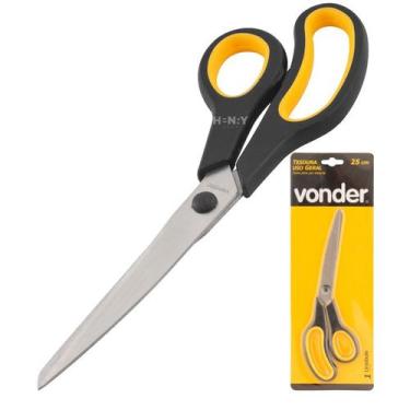 Imagem de Tesoura Multiuso Aço Inox 25cm Cozinha Tecido - Vonder