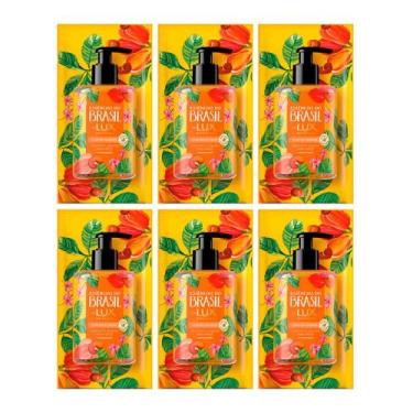 Imagem de Kit 6 Sabonete Líquido para Mãos Lux Essências do Brasil Flor Cajueiro