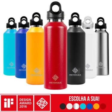Imagem de Garrafa Térmica Parede Dupla Revomax 950 ml Original Aço Inox Tampa a 