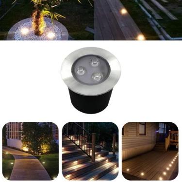 Imagem de Luminária Balizador Spot Led SMD Em PVC De 3W Luz Branco Quente De Emb