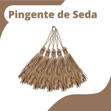 Imagem de Pingente De Seda Tassel - Franja - Caramelo - Com 50 Unidades - Nybc