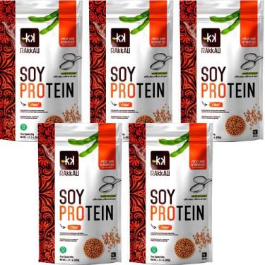 Imagem de Kit 5 Soy Protein Natural Rakkau 600g Vegano - Proteína Soja