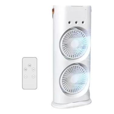 Imagem de Ventilador Duplo Três Funções: Resfriar E Umidificar Com Controle - Bu