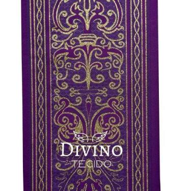 Imagem de Fita Galão Litúrgico 1 m x 17,0 cm larg des 66842 - Roxo - Najar