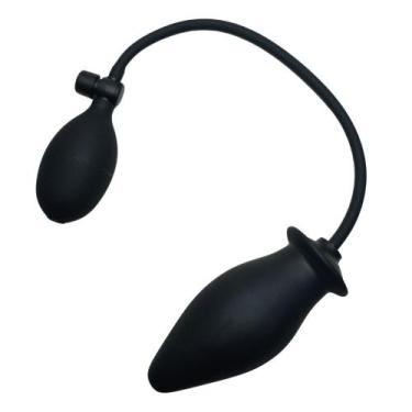 Imagem de Plug Anal Vaginal Grande Inflável Feminino Masculino Dilata e Excita S