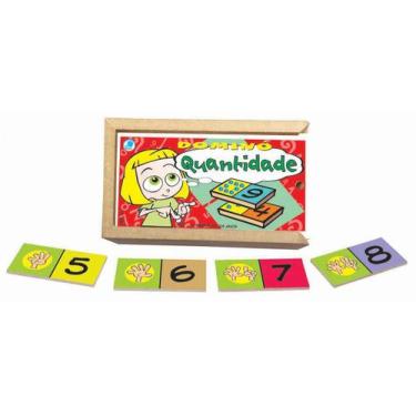 Imagem de Jogo de Dominó Infantil Quantidade - Simque