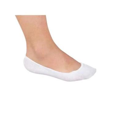 Imagem de Meia Sapatilha Invisível Trifil Algodão T06811 Unissex, Branco, 35/38