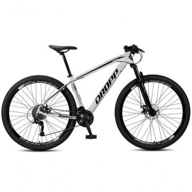 Imagem de Bicicleta Aro 29 Dropp Sw 24 Vel Câmbio Shimano Quadro Alumínio Mtb Branco+preto 21 Branco+preto
