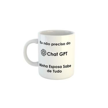 Imagem de Caneca Chat GPT Minha esposa sabe tudo C286 - Flashgamestore