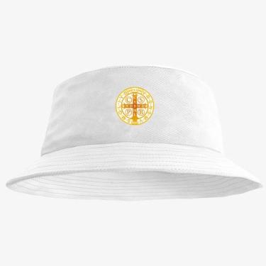 Imagem de Boné Chapéu Bucket Hat Estampado Medalha Sao Bento - MP Moda Masculina